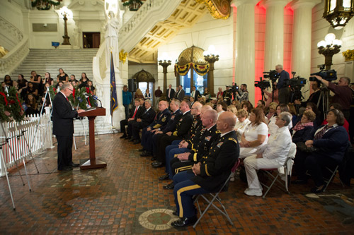 Barrar and Others Remember Sacrifices Made by Armed Forces 